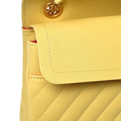 Chanel Sheepskin Chevron Quilted 2.55 Reissue 226 Flap Yellow 7 of 9