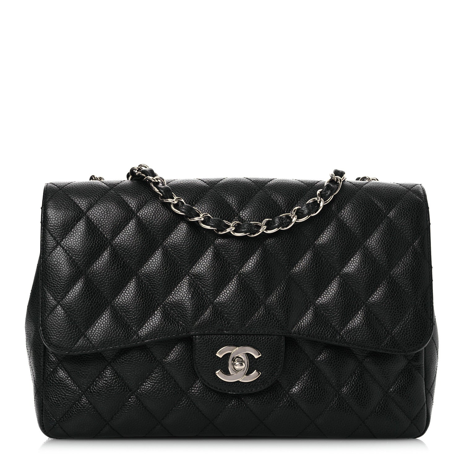 Chanel Caviar Quilted Jumbo Double Flap Black 1 of 16
