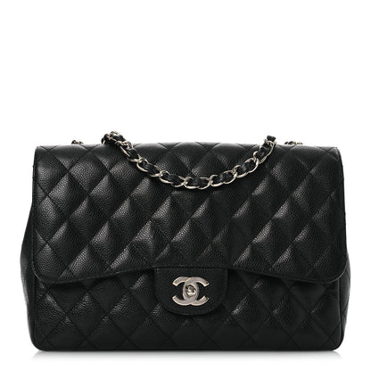Chanel Caviar Quilted Jumbo Double Flap Black 1 of 16