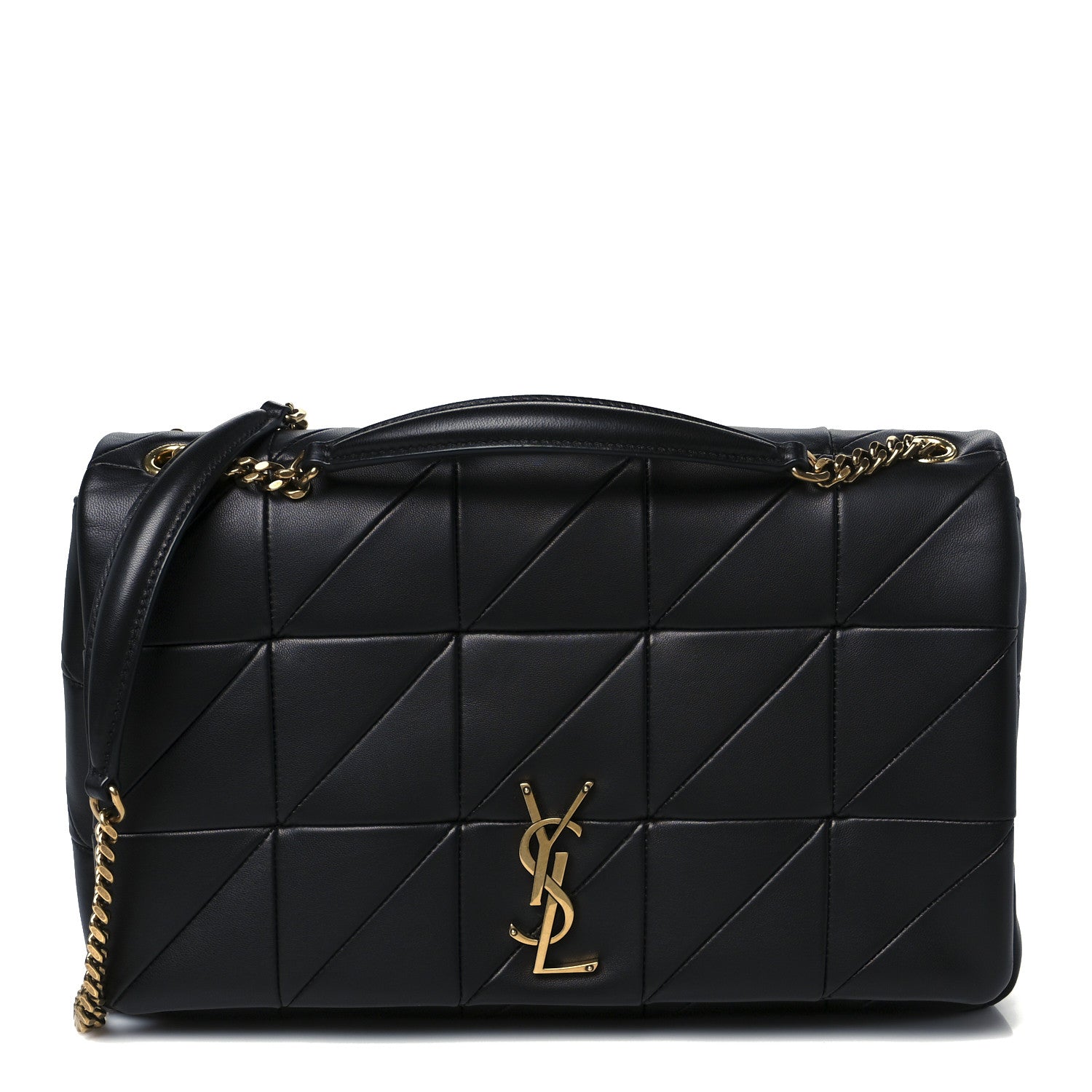Saint Laurent Lambskin Patchwork Monogram Large Jamie Black 1 of 11