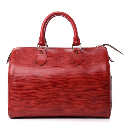 Louis Vuitton Epi Speedy 25 Castillan Red 1 of 18