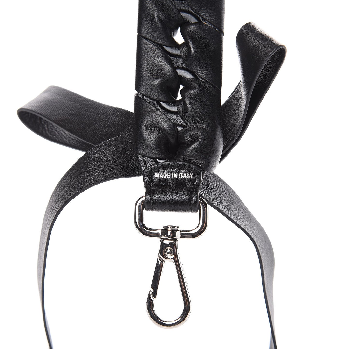 Vitello Liberty Shiny Nappa Lace Up Bow Mini Strap You Black