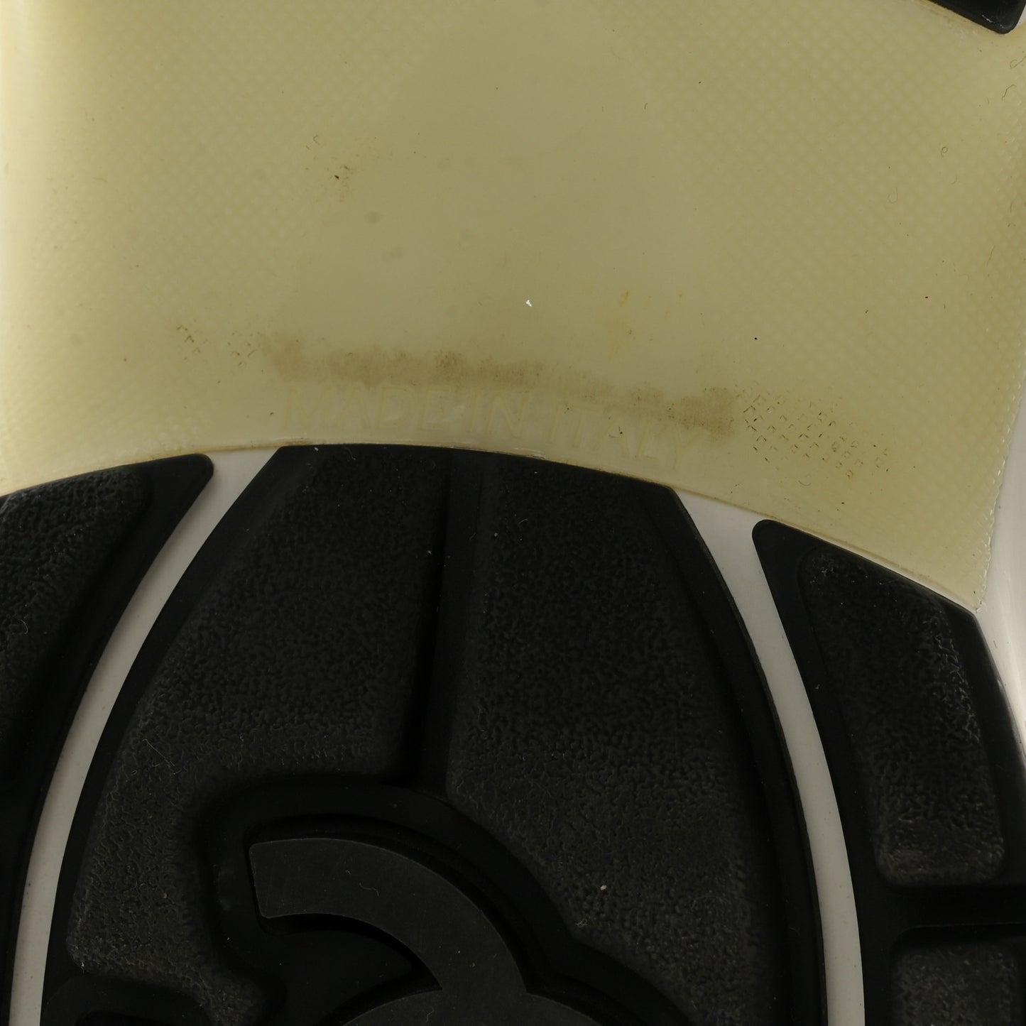 Fabric Laminated Calfskin Stretch CC Sneakers 40 White Silver