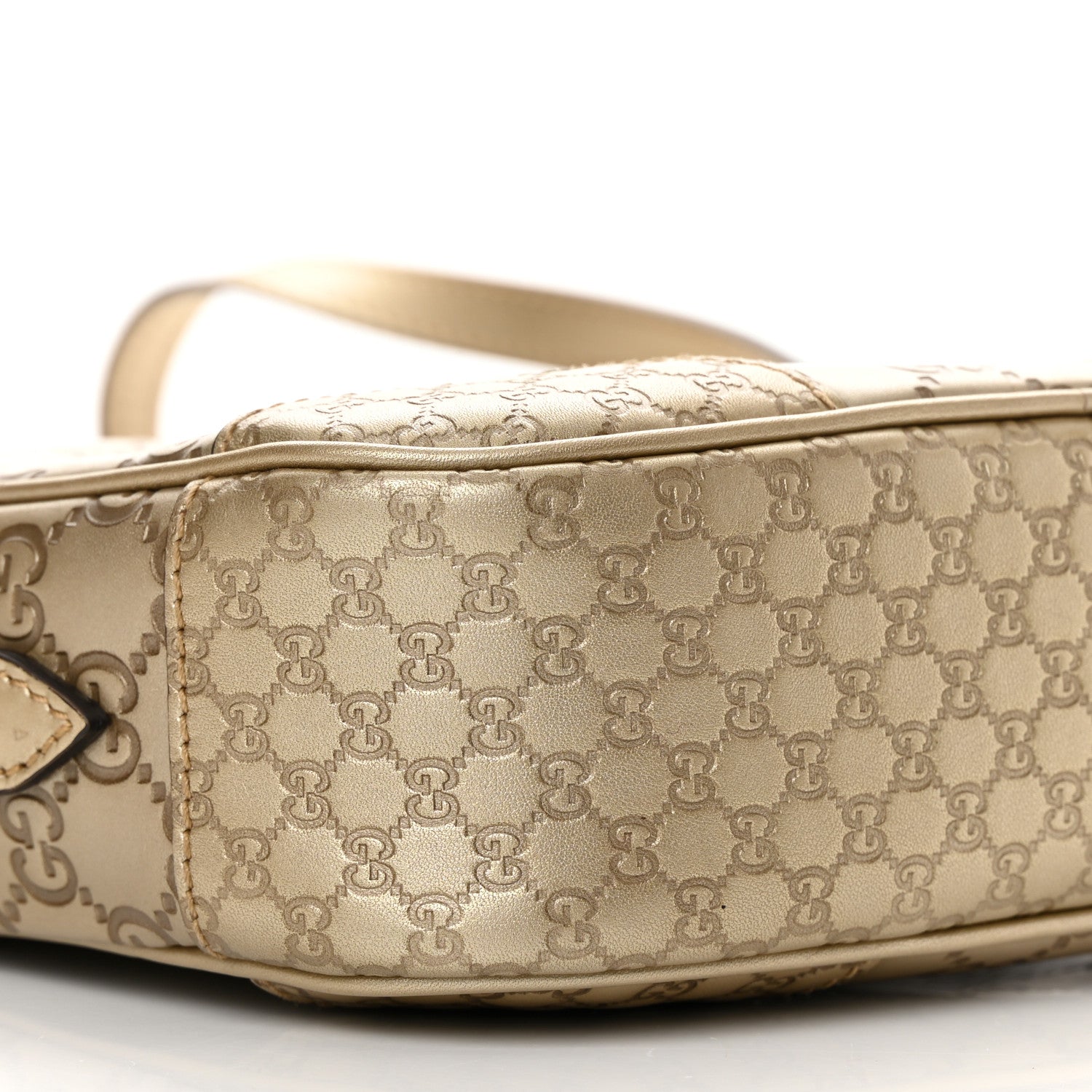 Gucci Guccissima Mini Bree Messenger Bag Gold 9 of 13