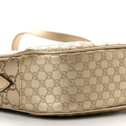 Gucci Guccissima Mini Bree Messenger Bag Gold 9 of 13