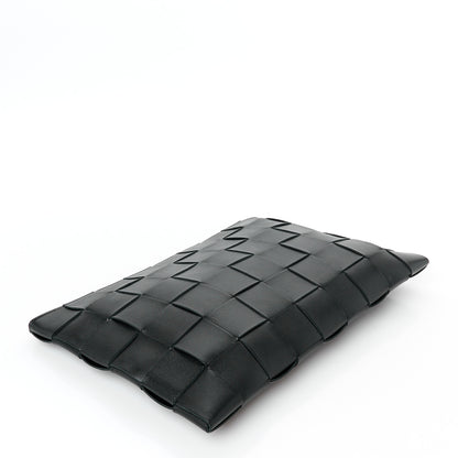 Bottega Veneta Nappa Maxi Intrecciato Large Cassette Flat Zip Pouch Black 4 of 8