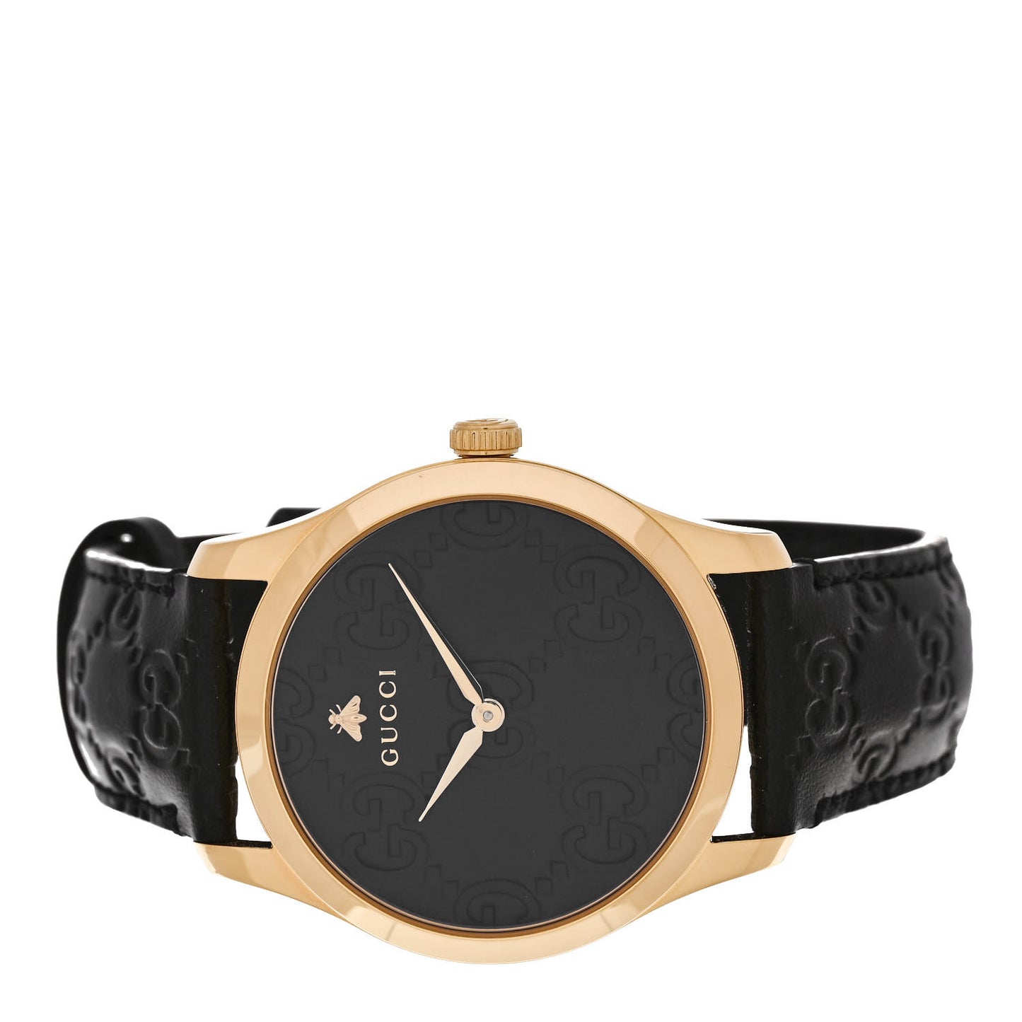 Stainless Steel Calfskin 38mm G-Timeless Quartz Watch Black