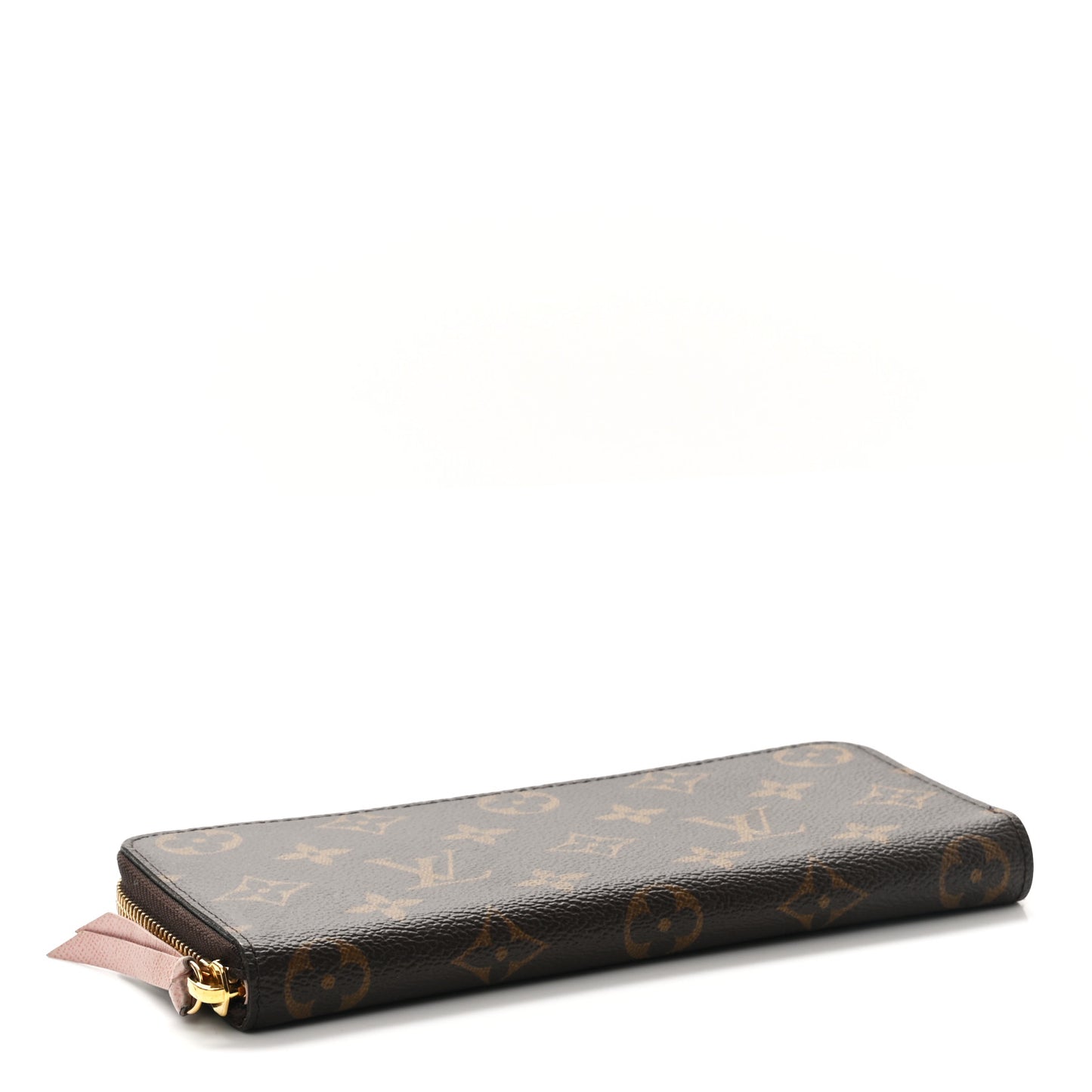 Monogram Clemence Wallet Rose Ballerine