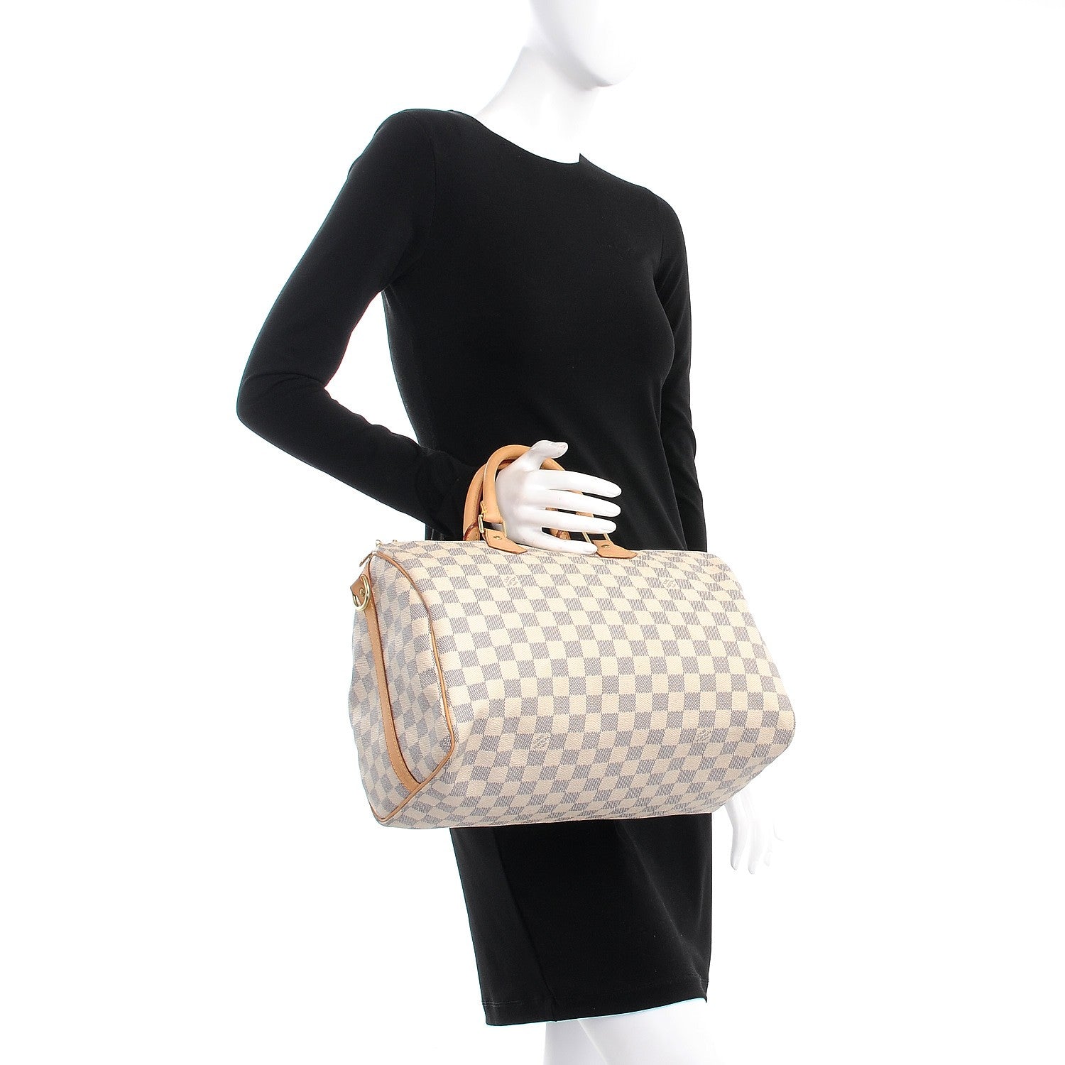 Louis Vuitton Damier Azur Speedy Bandouliere 35 3 of 14