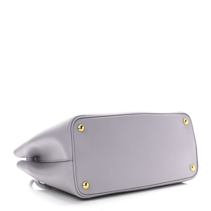 Prada Saffiano Cuir Small Double Bag Glicine 4 of 9