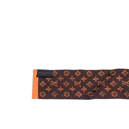 Louis Vuitton Silk Catogram Classic Bandeau Marron 3 of 3