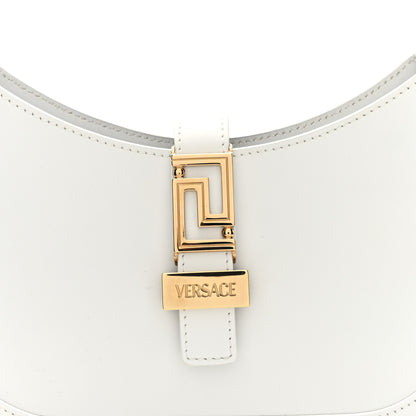 Versace Calfskin Small Greca Goddess Hobo White 7 of 9