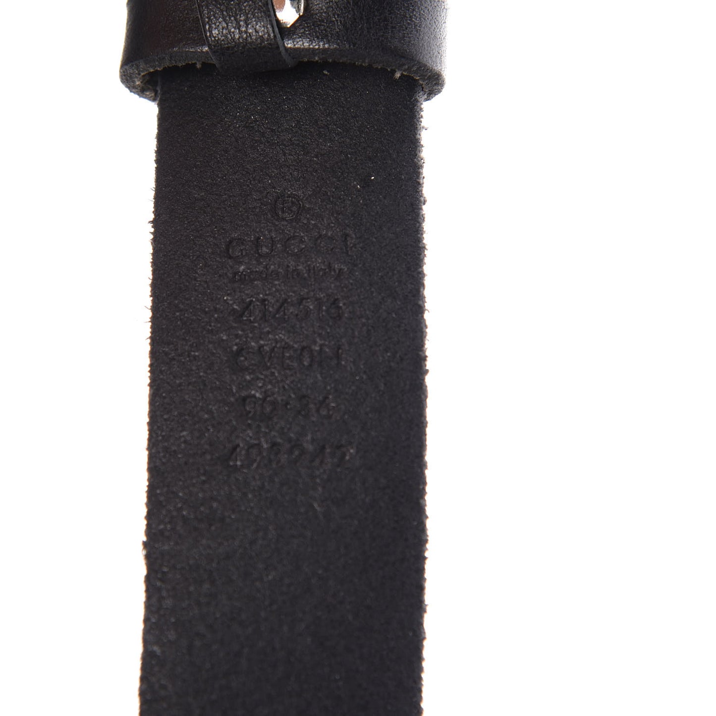 Cuoio Toscano Nickel Double G 30mm Belt 90 36 Black
