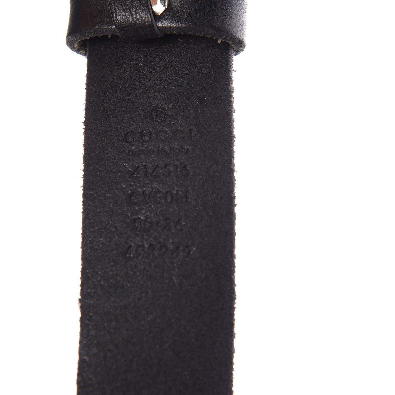 Gucci Cuoio Toscano Nickel Double G 30mm Belt 90 36 Black 4 of 7