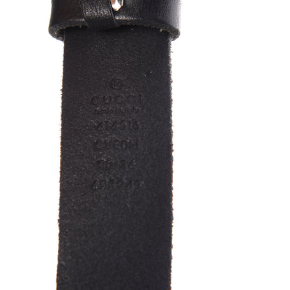Gucci Cuoio Toscano Nickel Double G 30mm Belt 90 36 Black 4 of 7