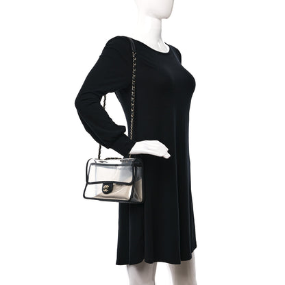 Chanel Lambskin PVC Medium Sand By The Sea Flap Black 2 of 11