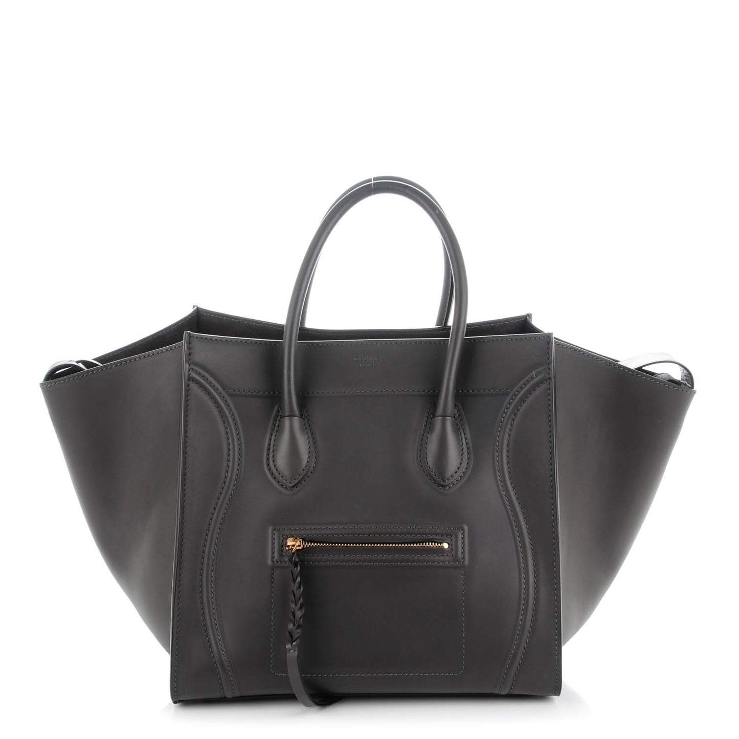 Natural Calfskin Medium Phantom Luggage Grey