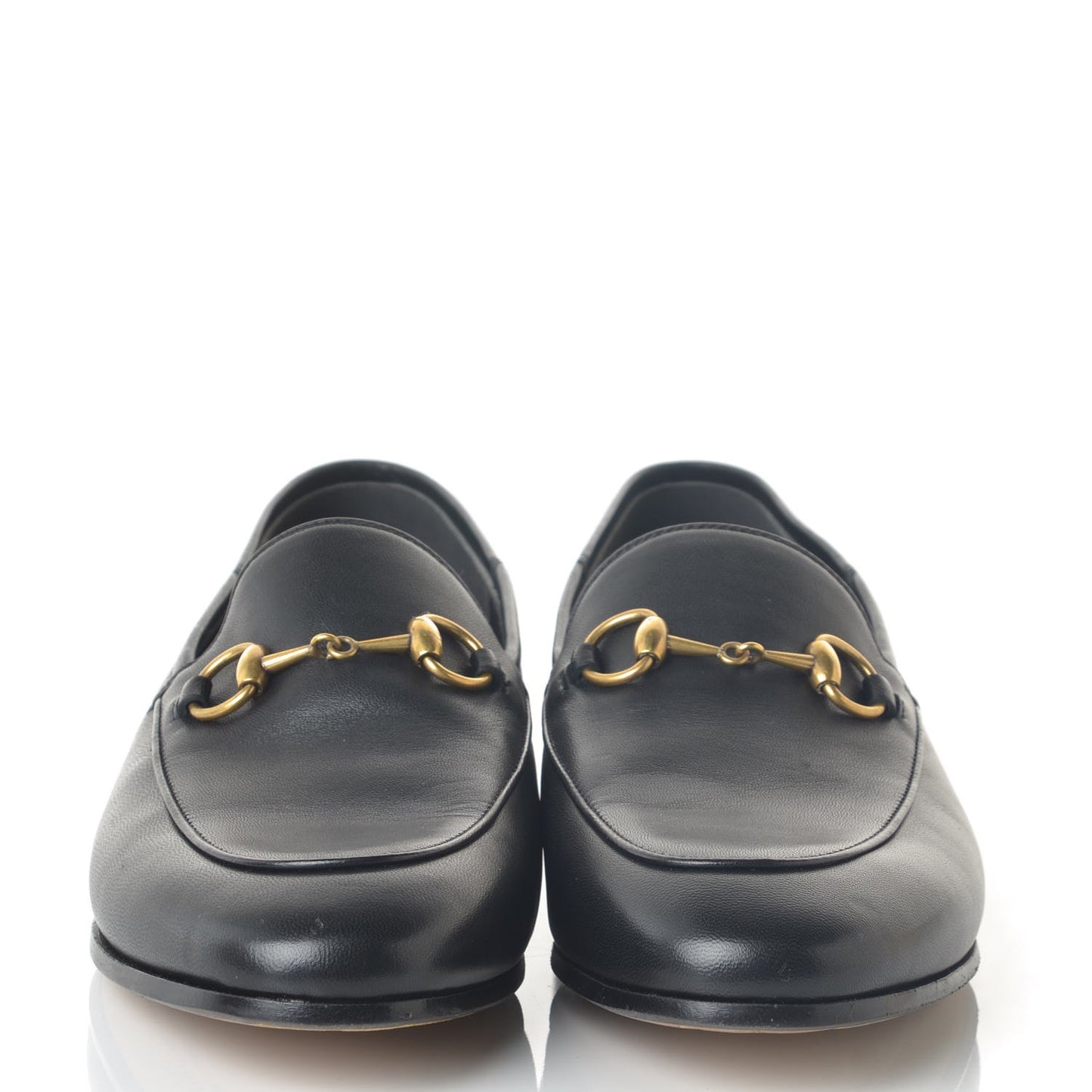 Lambskin Womens Brixton Horsebit Loafers 36.5 Black