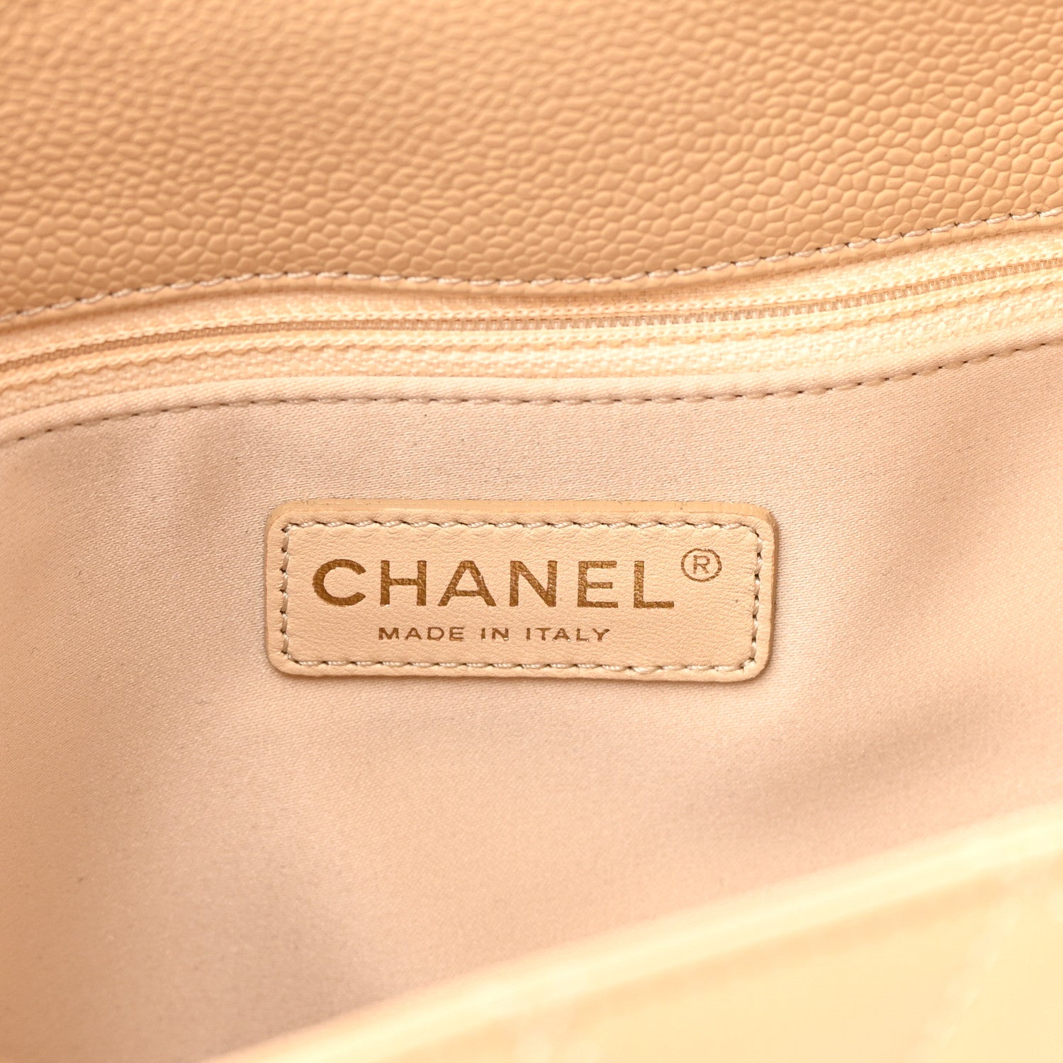 Chanel Caviar Quilted Grand Shopping Tote GST Beige Clair 6 of 12