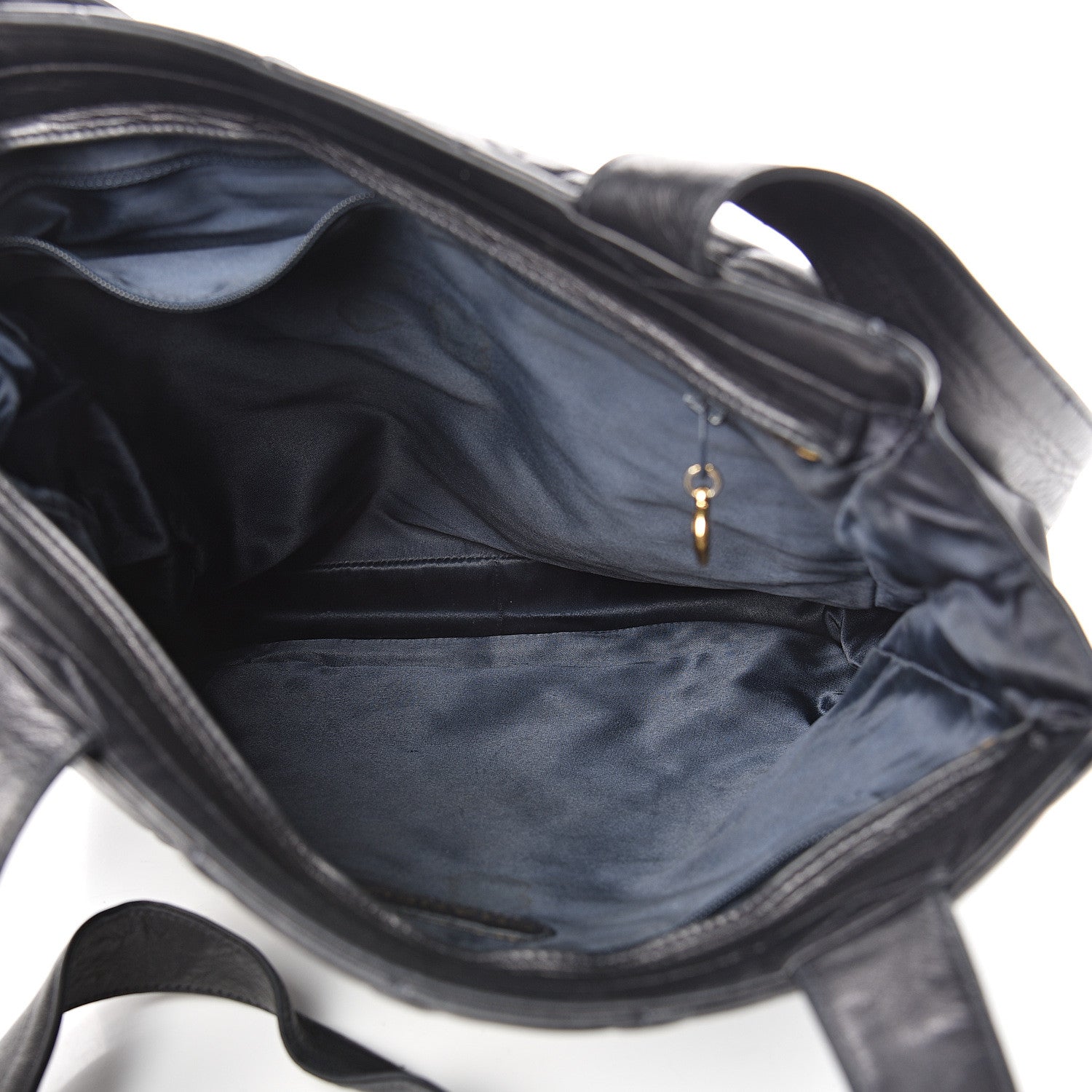 Chanel Lambskin Quilted CC Shoulder Bag Navy 4 of 16