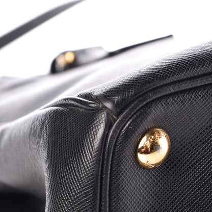 Prada Saffiano Small Galleria Double Zip Tote Black 10 of 16