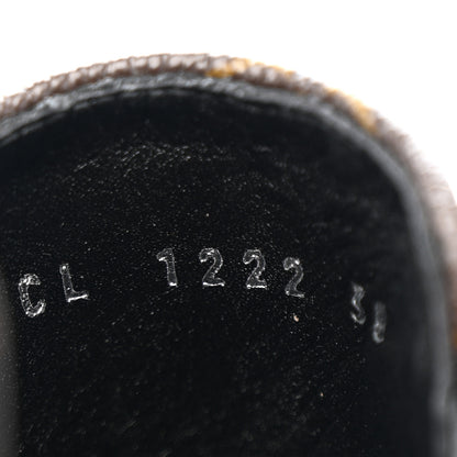 Louis Vuitton Calfskin Monogram Beaubourg Ankle Boots 38 Black 7 of 8