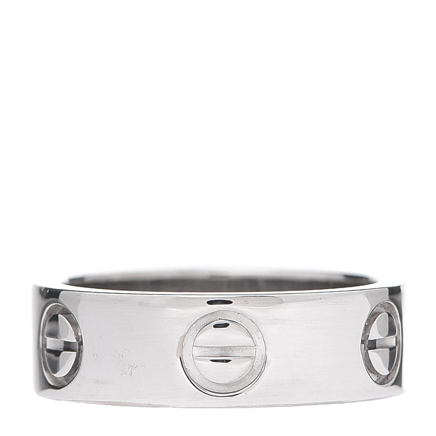 18K White Gold 5.5mm LOVE Ring 48 4.5