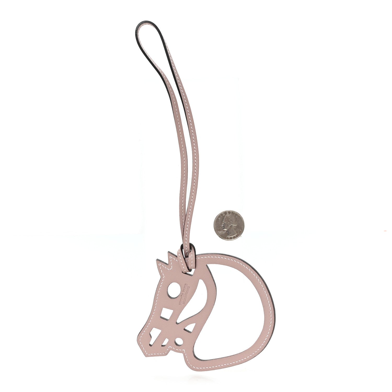 Hermes Swift Paddock Cheval Horse Bag Charm Glycine 2 of 3