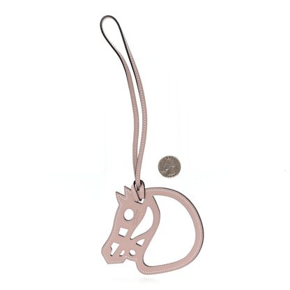 Hermes Swift Paddock Cheval Horse Bag Charm Glycine 2 of 3