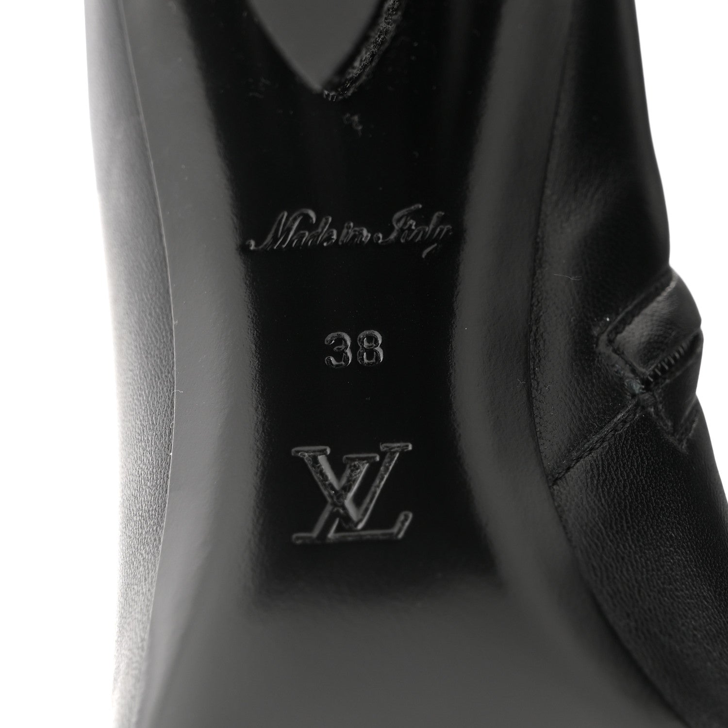Louis Vuitton Calfskin Belted Silhouette Ankle Boots 38 Black 8 of 10