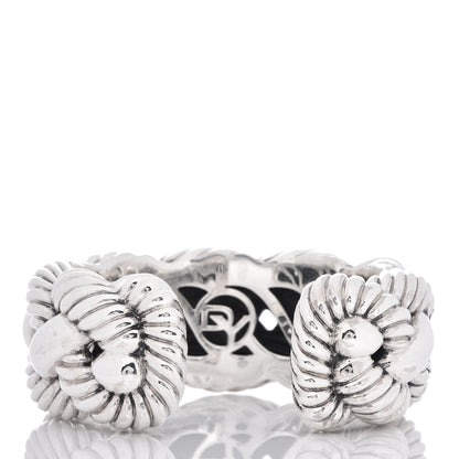 David Yurman Sterling Silver Large Woven Cable Cuff Bracelet 3 of 5