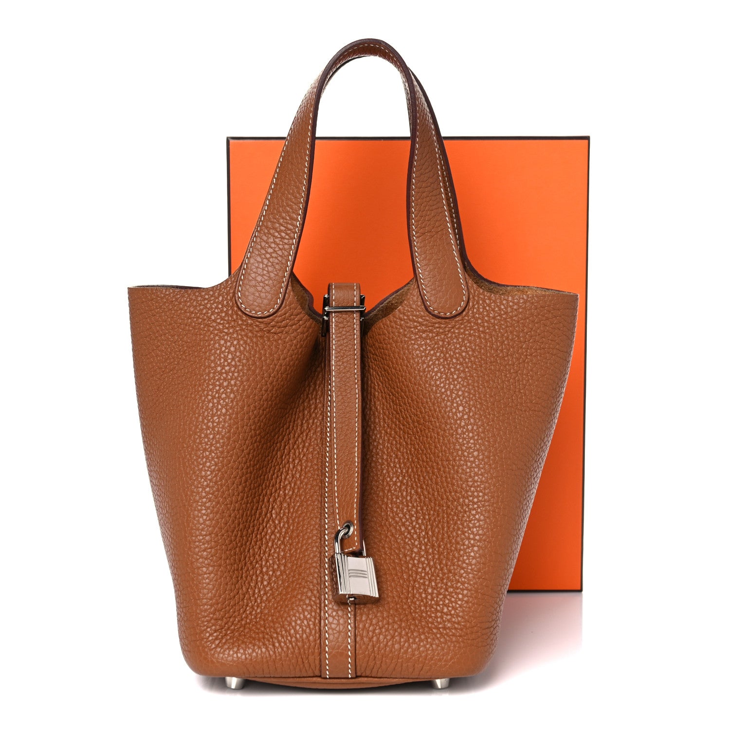 Hermes Taurillon Clemence Picotin Lock 18 PM Gold 11 of 11