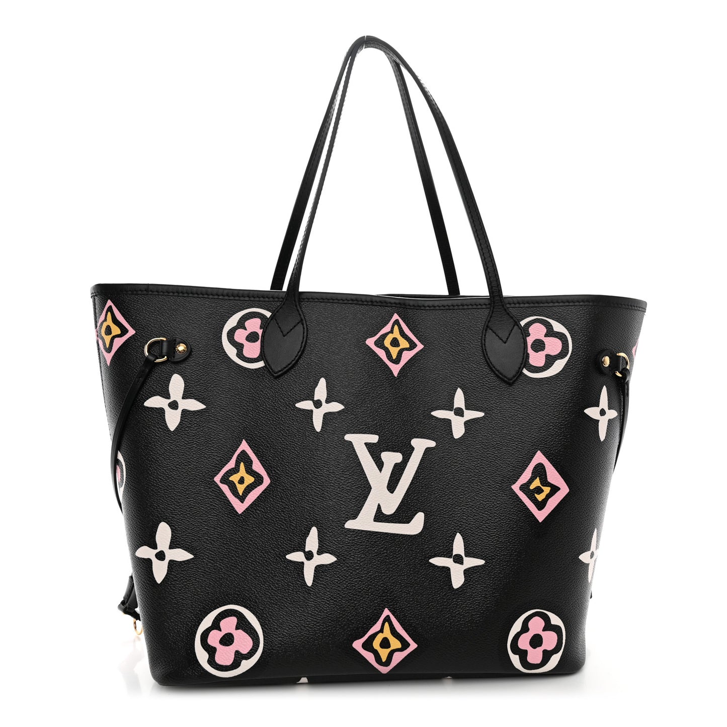 Monogram Giant Wild at Heart Neverfull MM Black