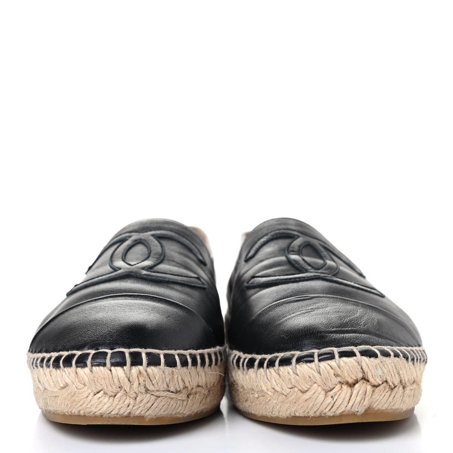 Lambskin CC Espadrilles 39 Black