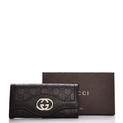 Gucci Guccissima Sukey Continental Wallet Chocolate 7 of 7