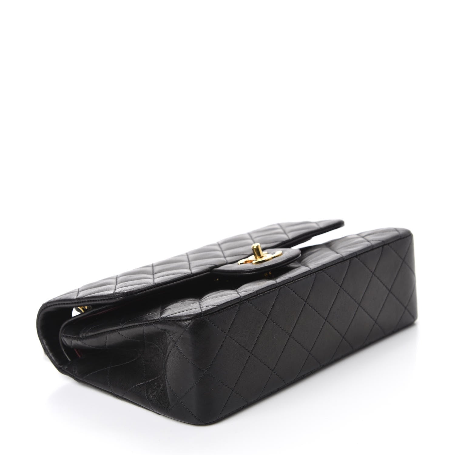 Chanel Lambskin Quilted Small Double Flap Black 4 of 13