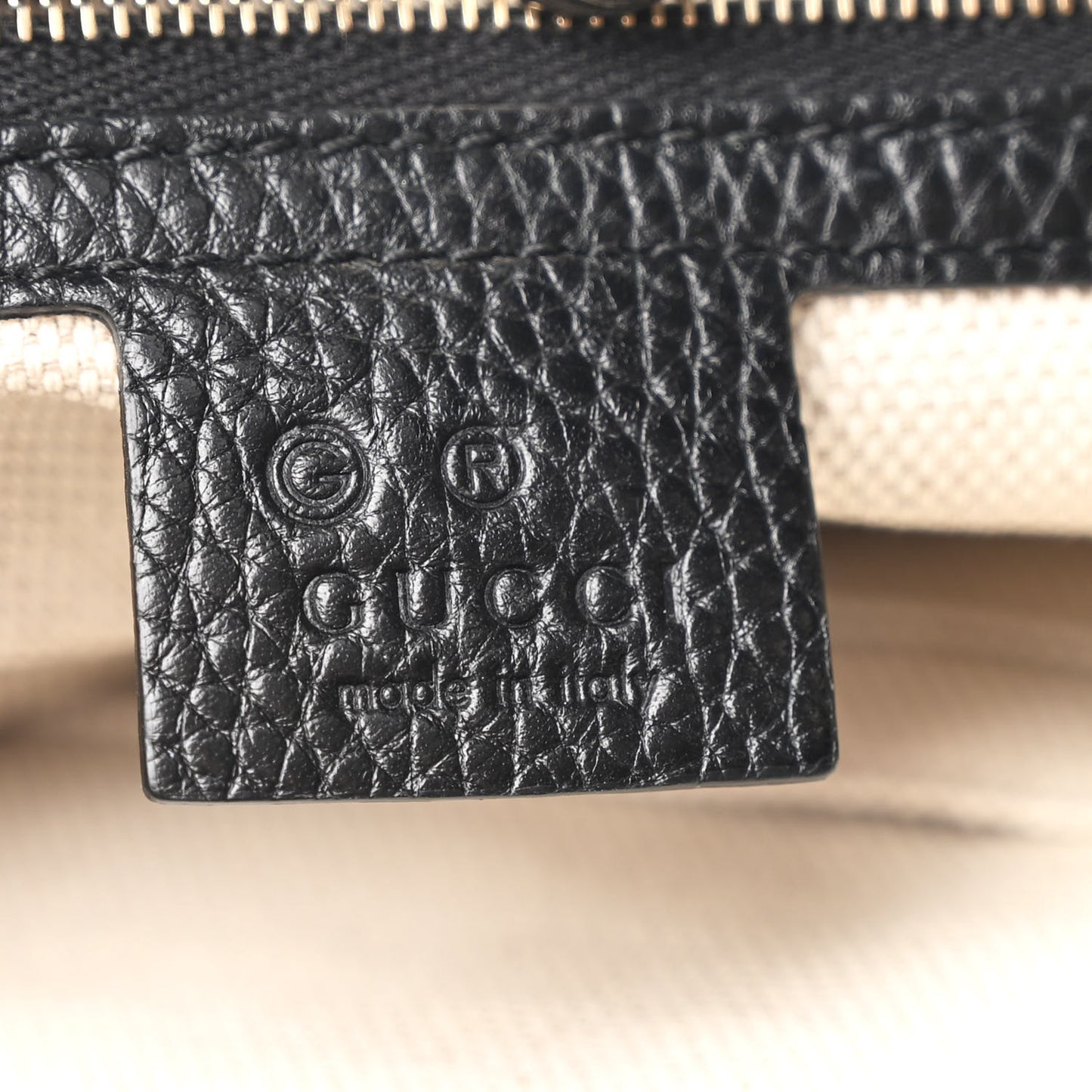Pebbled Calfskin Medium Soho Chain Shoulder Bag Black