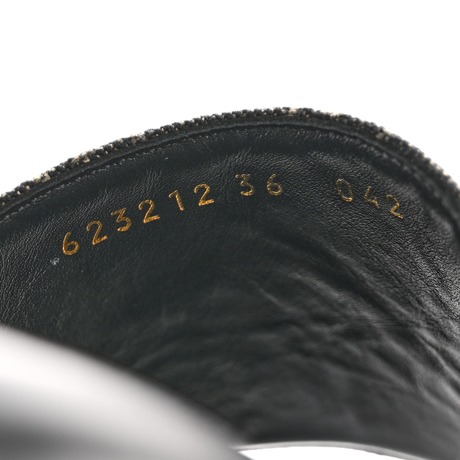 Gucci Jacquard Black Denim GG Monogram Angelina Platform 55mm Slide Sandals 36 Black Ivory 9 of 10
