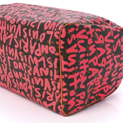 Louis Vuitton Monogram Graffiti Speedy 30 Fuchsia 11 of 11