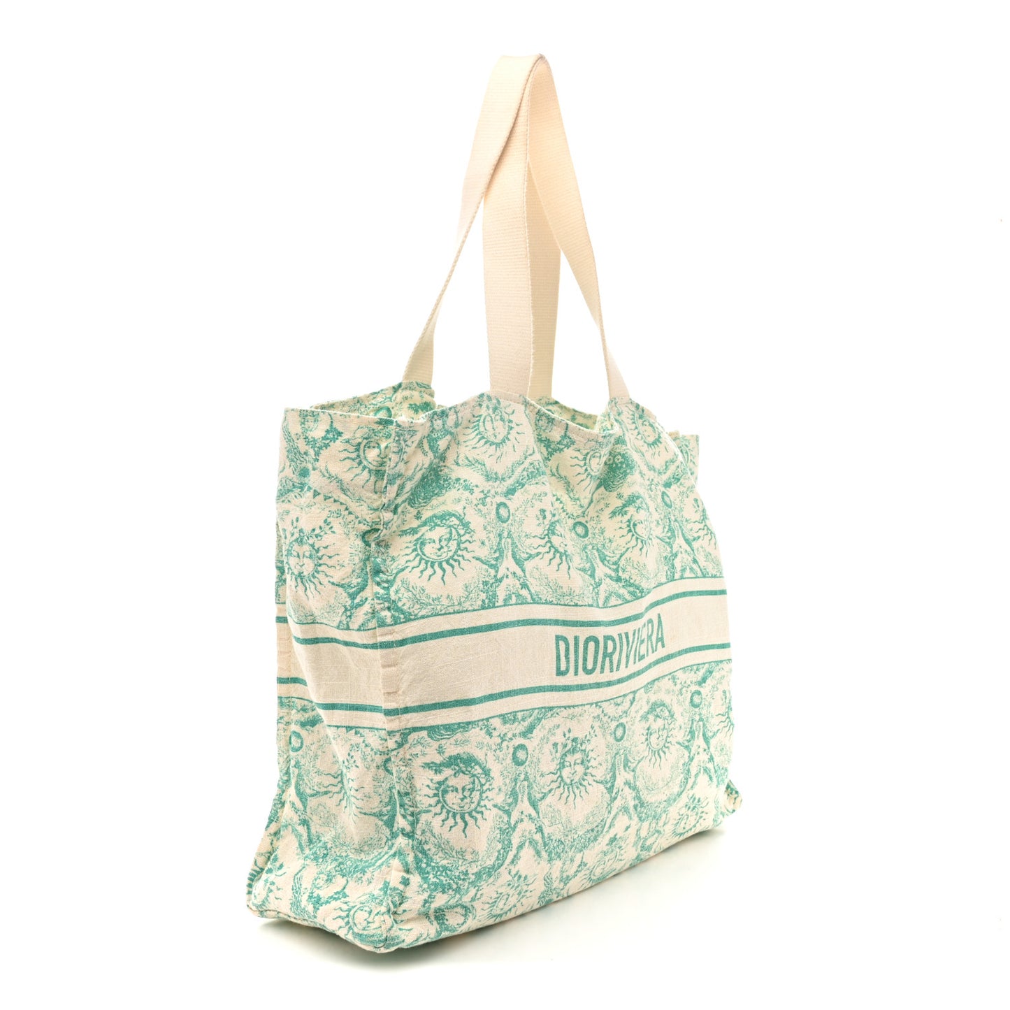 Canvas Dioriviera Toile de Jouy Soleil Tote Aquamarina