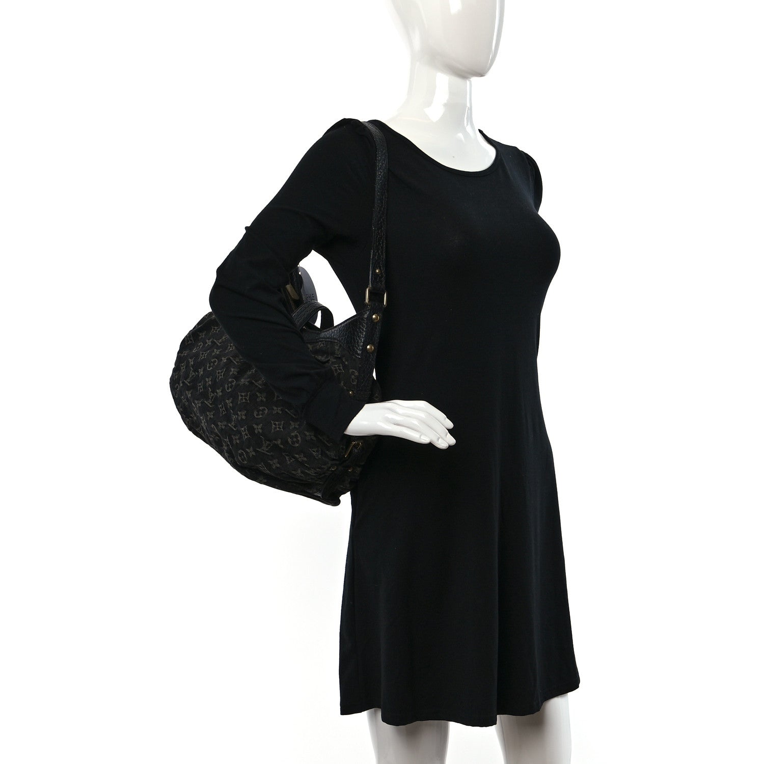 Louis Vuitton Monogram Slightly Denim Black 2 of 11