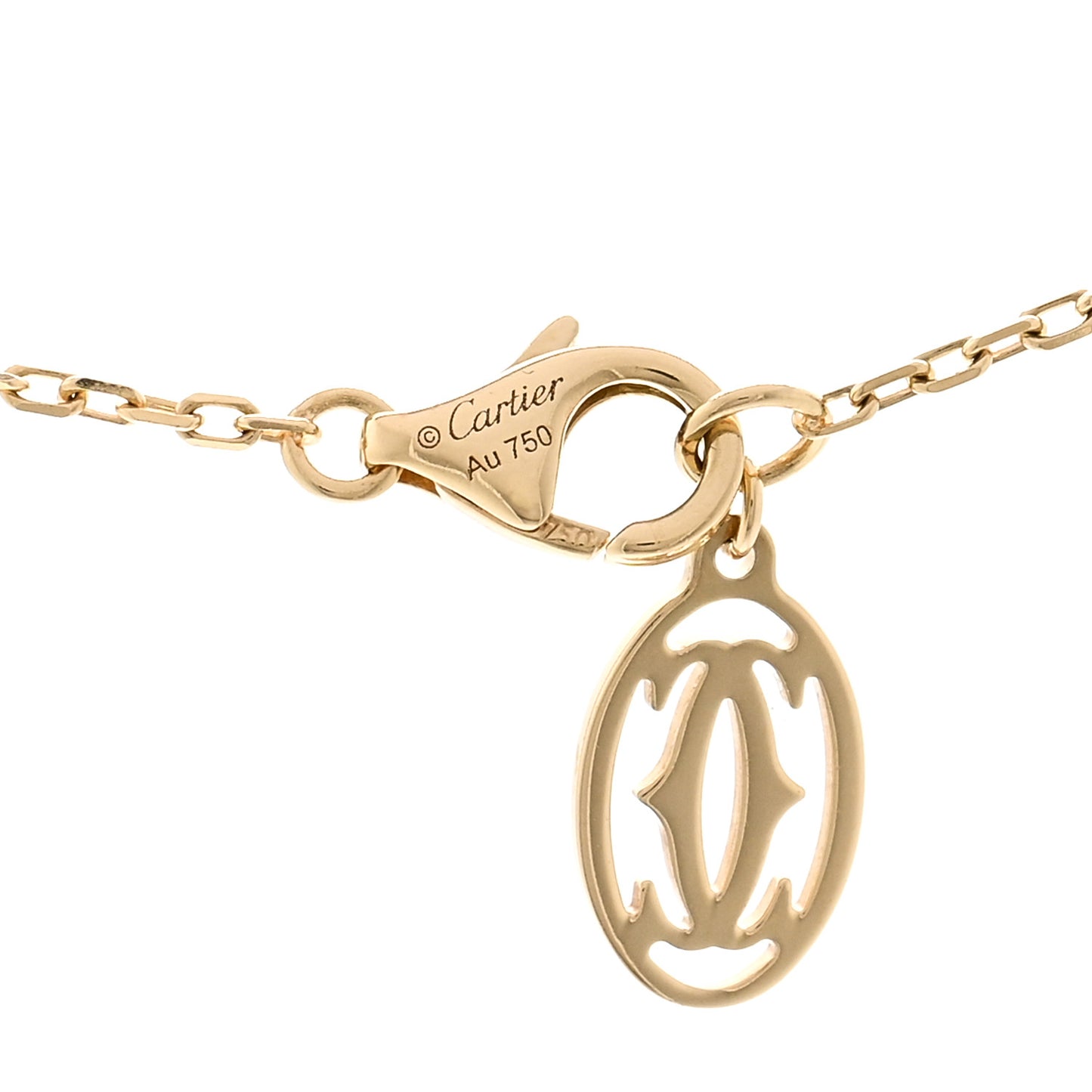 18K Yellow Gold Diamond SM D'Amour Pendant Necklace