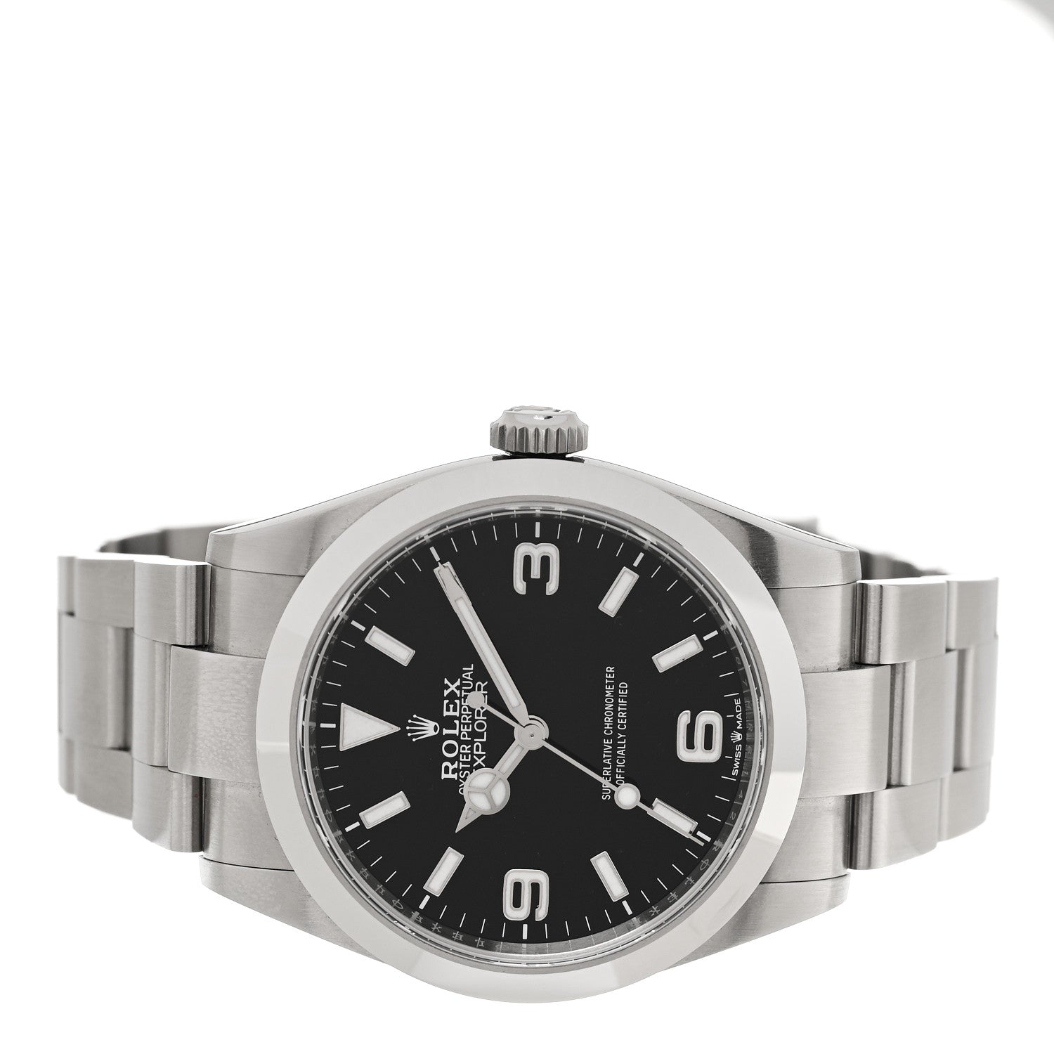 Rolex Stainless Steel 40mm Oyster Perpetual Explorer Watch Black 224270 2 of 5