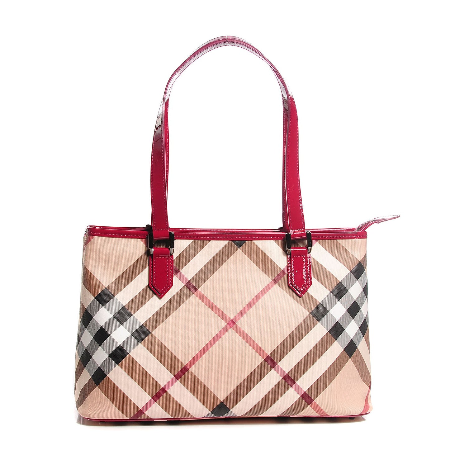 Supernova Check Small Nickie Tote Berry