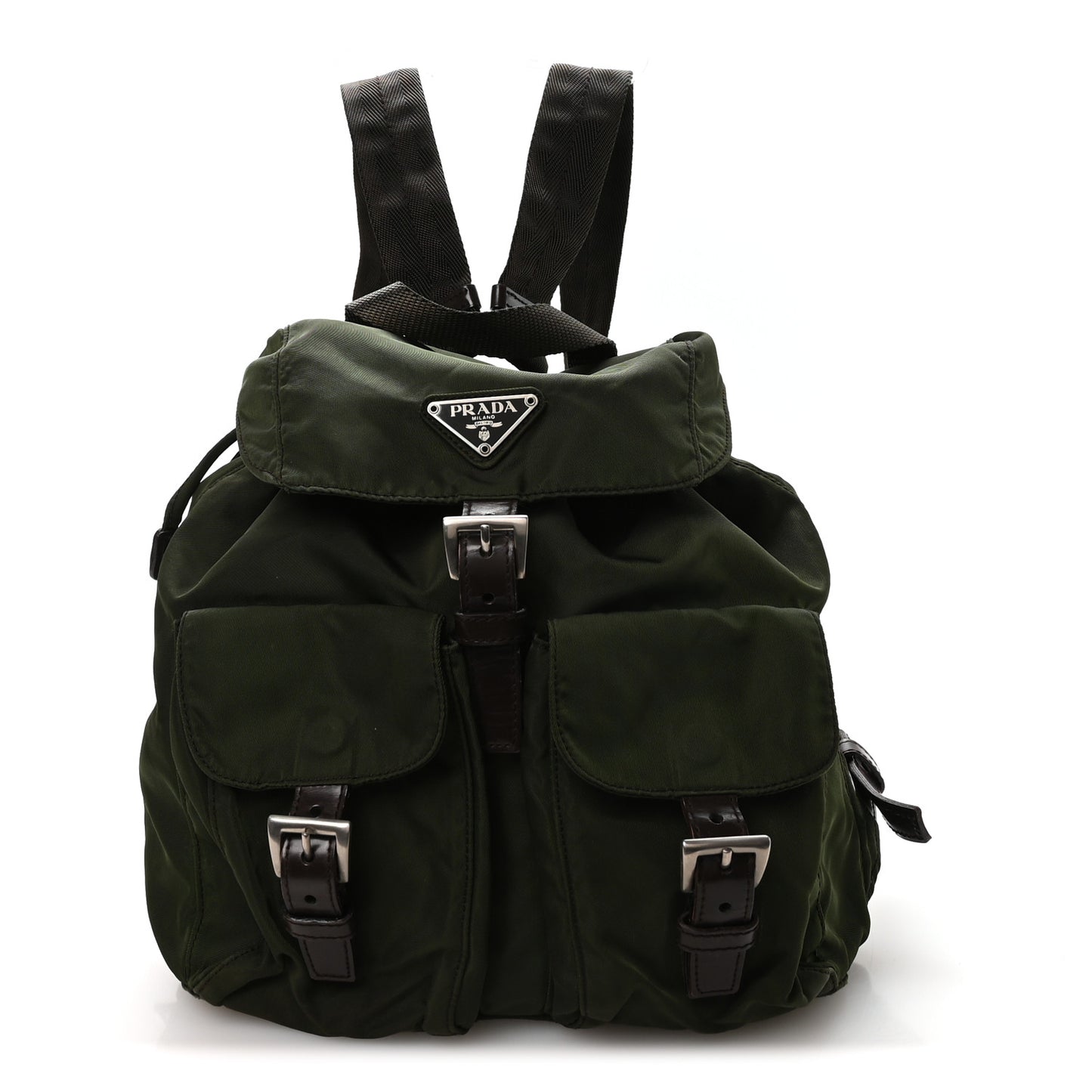 Nylon Vela Small Backpack Dark Green