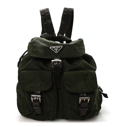 Prada Nylon Vela Small Backpack Dark Green 1 of 10