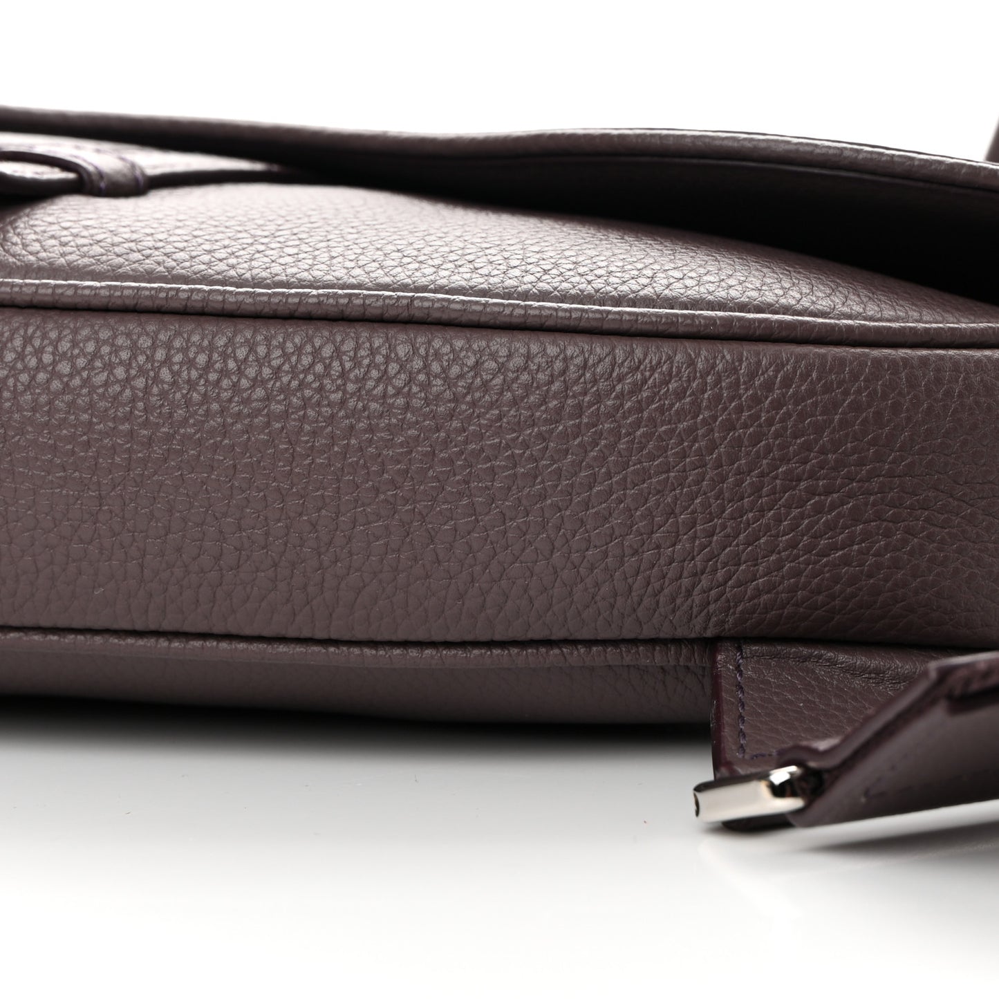 Grained Calfskin Kim Jones Saddle Bag Amaranth