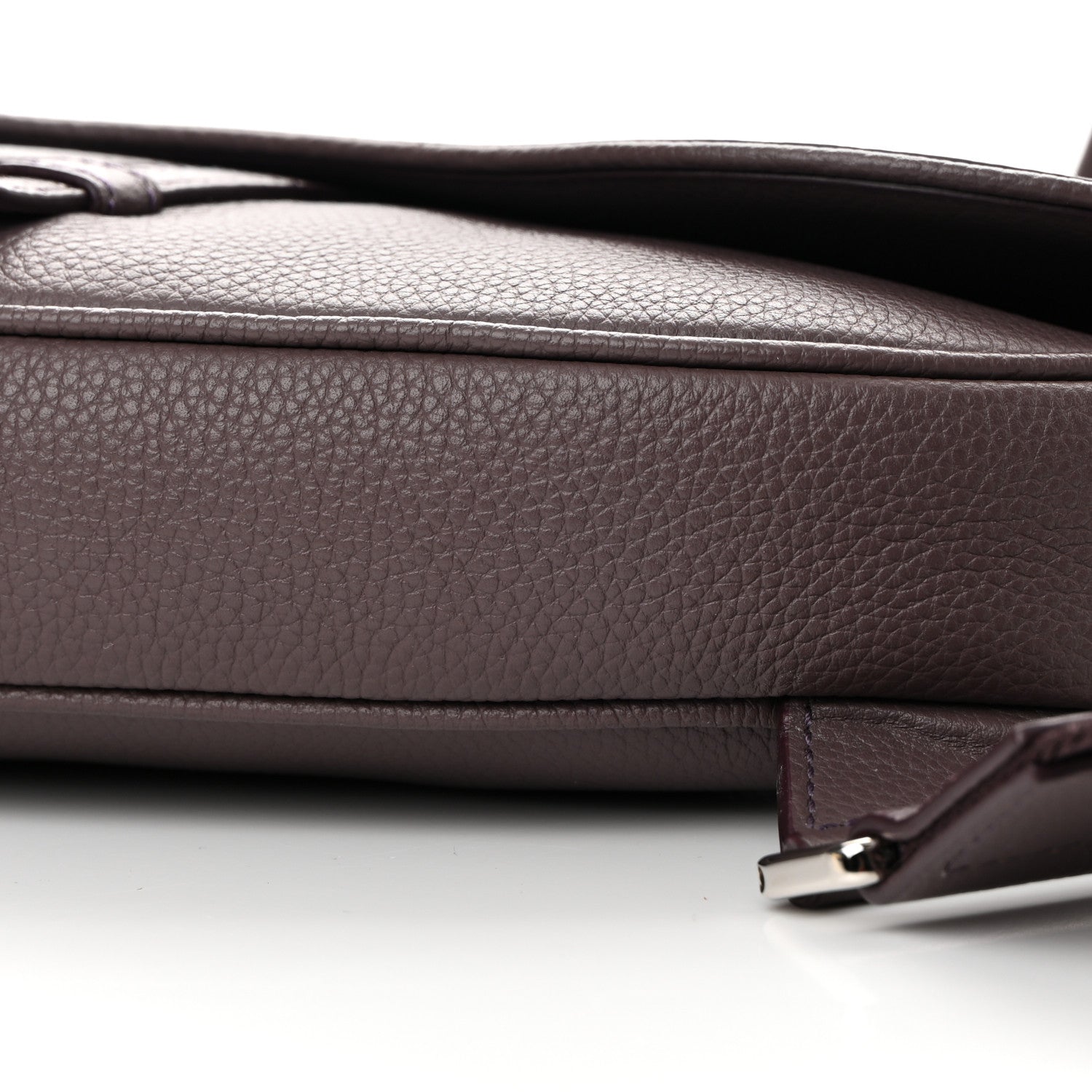 Christian Dior Grained Calfskin Kim Jones Saddle Bag Amaranth 10 of 12