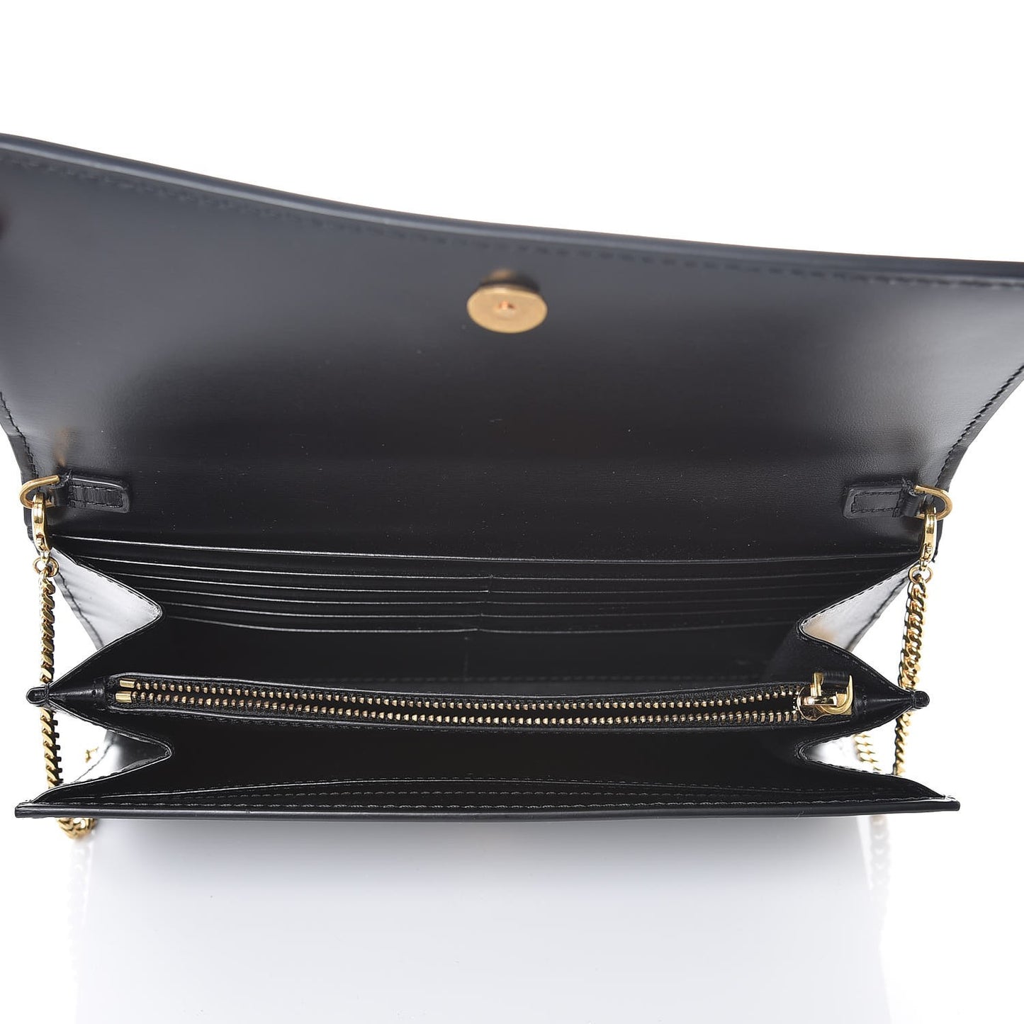 Vitello Tribute Chain Wallet Black