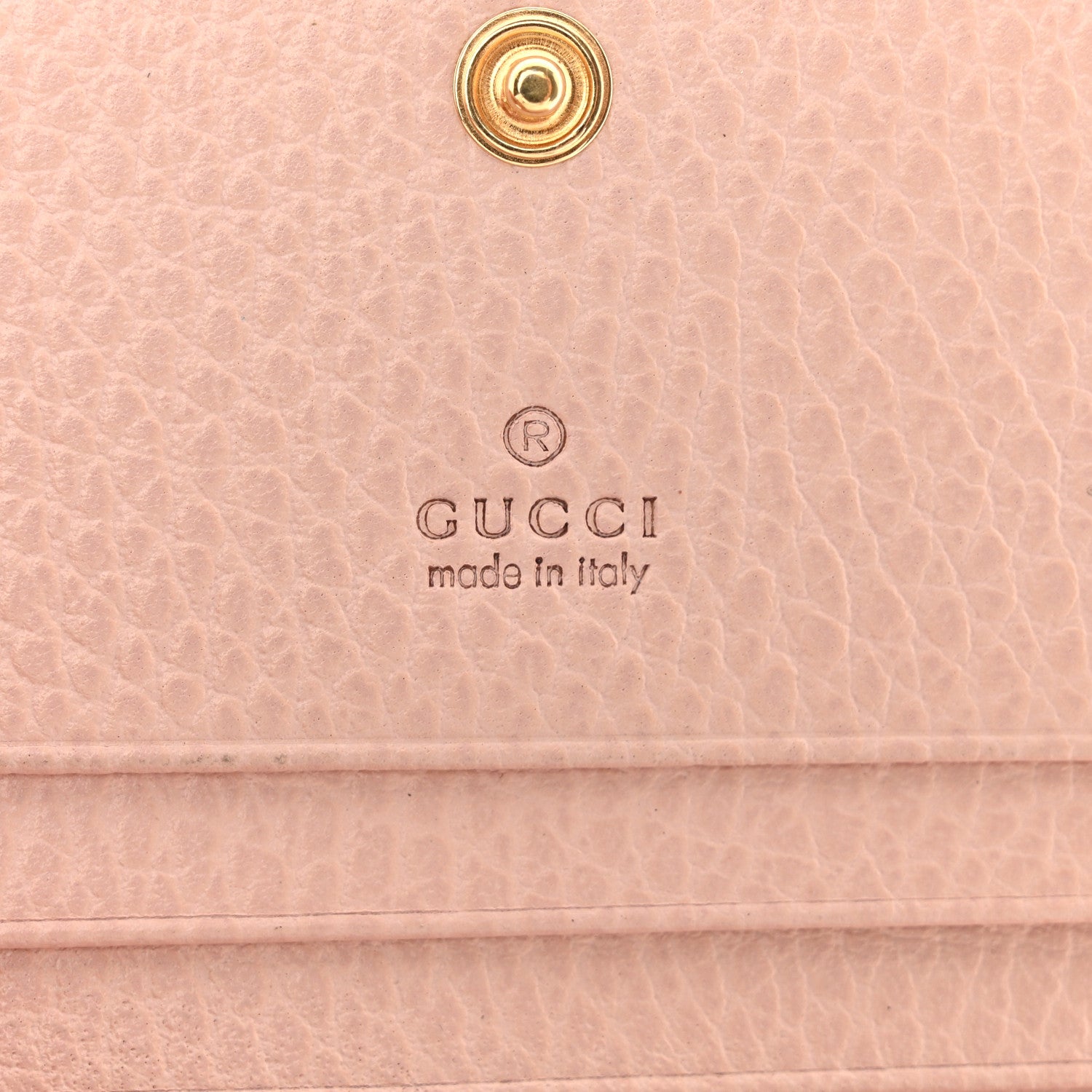 Gucci Dollar Calfskin GG Supreme Monogram GG Marmont Card Case Perfect Pink Beige Mystic White 6 of 7